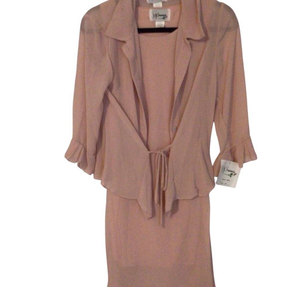 Two Piece Pink Women's Dress Set Size 6 Petite NWT